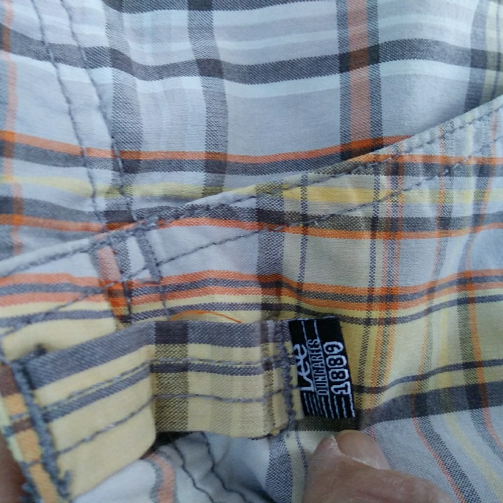 Lee Plaid Bermuda Shorts Boys Sz 18 Free w/Purchase - Picture 9 of 13